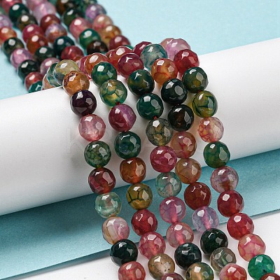 Natural Agate Beads Strands G-C082-A01-13-1