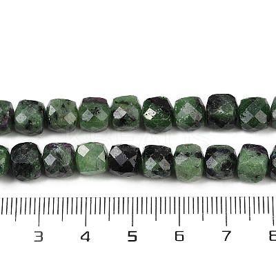 Natural Ruby in Zoisite Beads Strands G-H078-C39-6mm-1