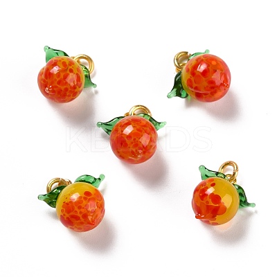 Handmade Lampwork Pendants LAMP-A150-04MG-B-1