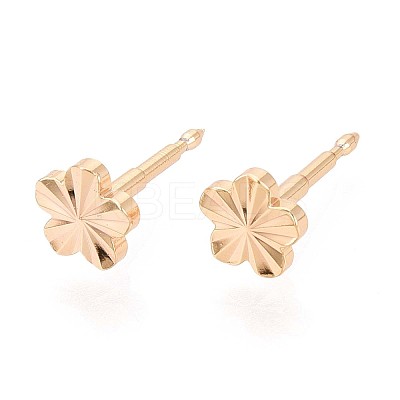 Brass Stud Earrings for Women EJEW-G441-01G-1