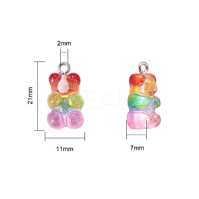 Resin with Gold Foil Pendants RESI-CJC0014-05-1