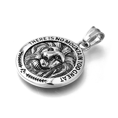 304 Stainless Steel Pendants STAS-P387-01AS-1