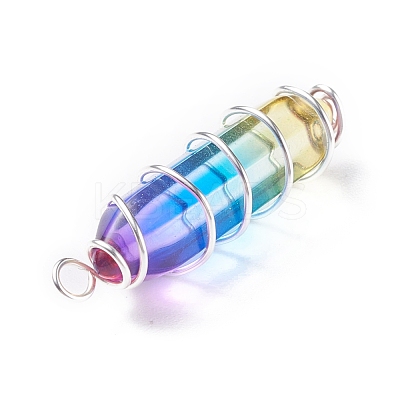 Glass Pendants PALLOY-JF01378-1