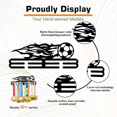 Fashion Iron Medal Hanger Holder Display Wall Rack ODIS-WH0021-169-1