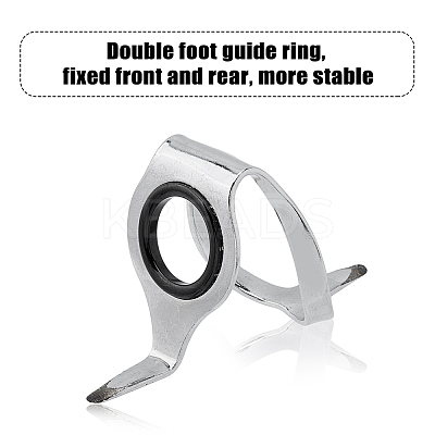 7Pcs 5 Style Stainless Steel Fishing Rod Guide Ring FIND-FH0006-70-1
