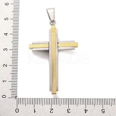 PVD Vacuum Plating 304 Stainless Steel Pendants STAS-Z080-07GP-1