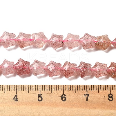 Natural Strawberry Quartz Beads Strands G-Z080-A19-8mm-1