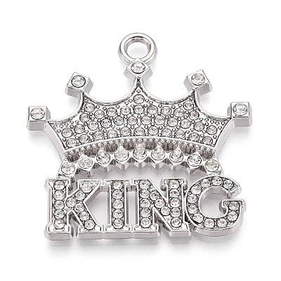 Alloy Rhinestone Pendants PALLOY-N182-13P-1