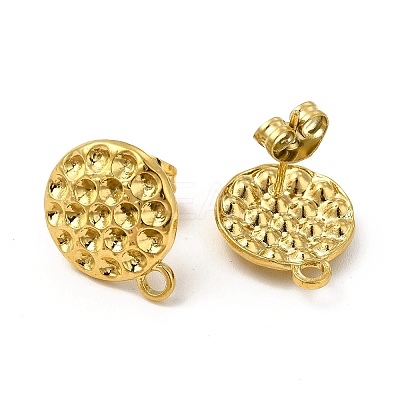 Ion Plating(IP) 304 Stainless Steel Stud Earring Findings EJEW-I281-26G-1