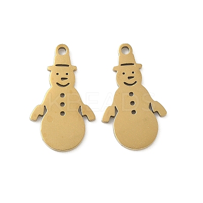 Christmas 201 Stainless Steel Pendants STAS-P428-01B-G-1