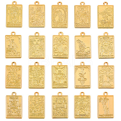 2 Sets Zinc Alloy Pendants FIND-SC0016-92G-1