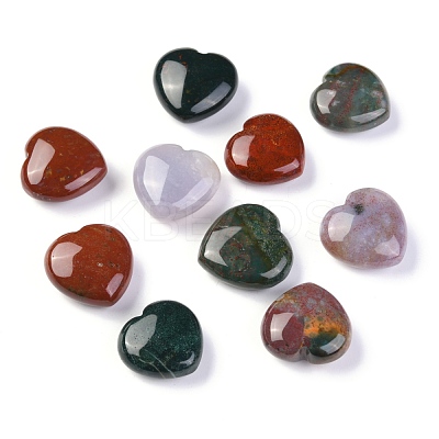 Natural Ocean Jasper Heart Love Stone G-H259-04-1