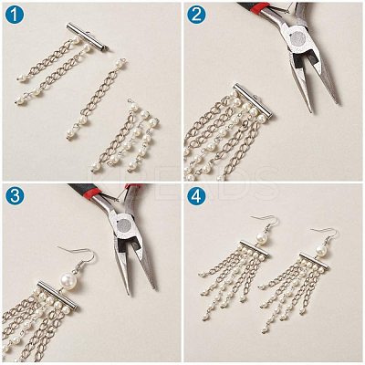 Iron Slide On End Clasp Tubes X-IFIN-R212-1.6cm-P-1