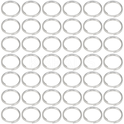 500Pcs 304 Stainless Steel Split Rings STAS-SP0001-66C-1