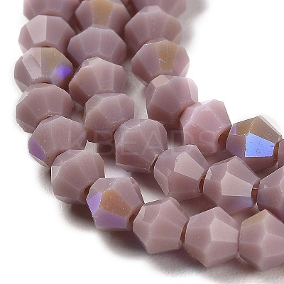 Opaque Solid Color Imitation Jade Glass Beads Strands EGLA-A039-P4mm-L13-1
