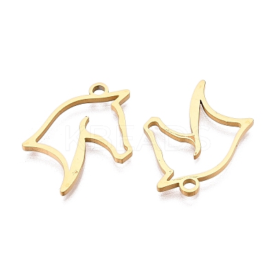 Ion Plating(IP) 201 Stainless Steel Pendants STAS-T063-167G-1