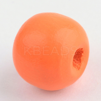 Natural Wood Beads WOOD-S662-13x14mm-A07-1
