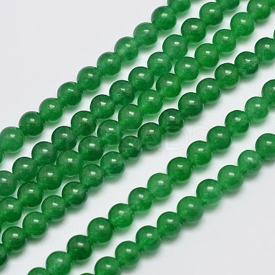 Natural & Dyed Malaysia Jade Bead Strands X-G-A146-4mm-A06-1