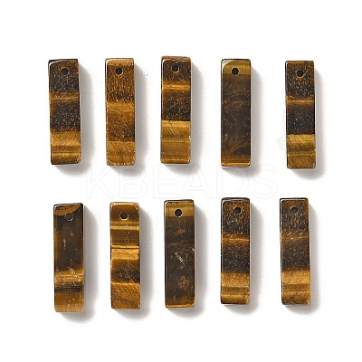 Natural Tiger Eye Pendants G-L593-01G-1