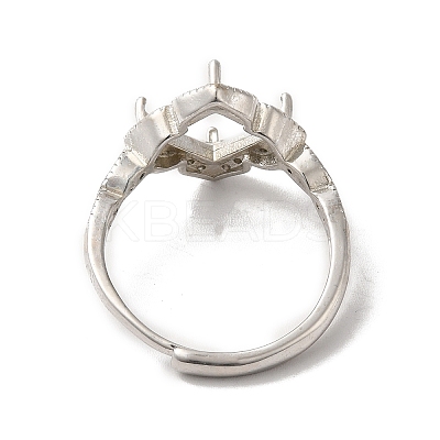 Adjustable Alloy Pad Ring Settings KK-C022-01G-P-1