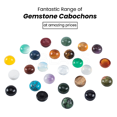 Natural & Synthetic Gemstone Cabochons G-PH0034-41-WH-1