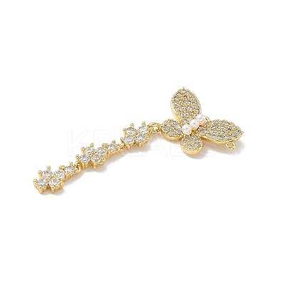 Brass Micro Pave Cubic Zirconia Pendants LS-KK-F905-09G-1