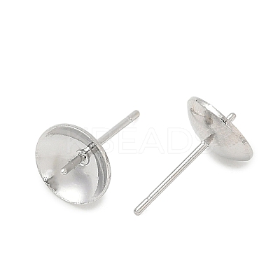 Brass Stud Earring Findings KK-A300-29C-P-1