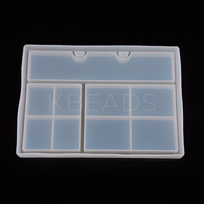 Rectangle DIY Jewelry Display Stand Storage Box Silicone Molds AJEW-WH0022-10-1