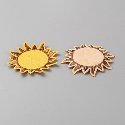 Sun Polyester Cloth Embroidery Sew on Appliques PATC-WH0008-71-1