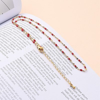 304 Stainless Steel Link Chain Necklaces NJEW-JN03084-06-1