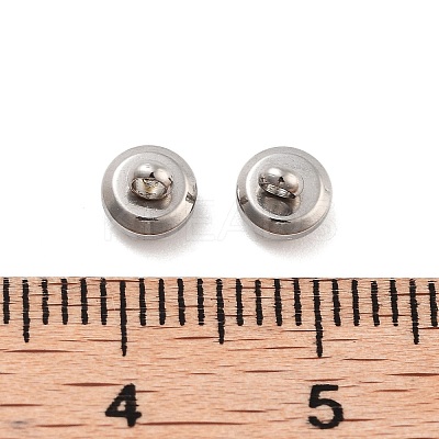 Non-Tarnish 202 Stainless Steel Charms Flat Round Charm STAS-B072-07P-02-1