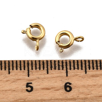 Eco-friendly Brass Spring Ring Clasps KK-D082-01E-G-1