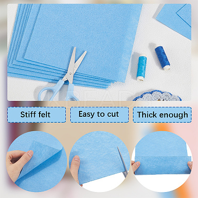 15Pcs Felt Non Woven Fabric DIY-SP0003-93F-1