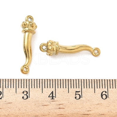 304 Stainless Steel Italian Horn with Crown Links KK-D503-42G-1