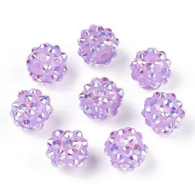 Resin Rhinestone Beads RESI-S256-12mm-SAB21-1
