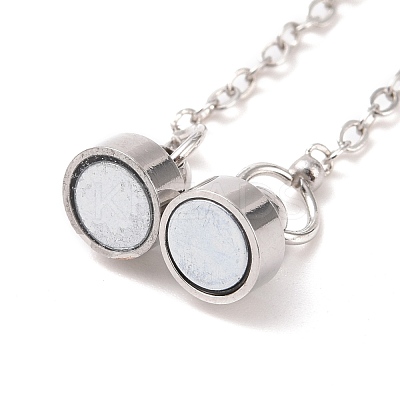 Brass Magnetic Clasp with Cable Safety Chain KK-F839-035P-1