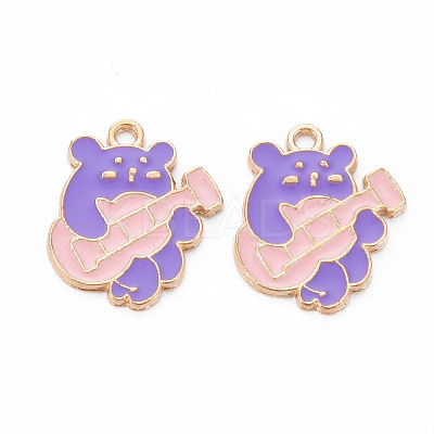 Alloy Enamel Pendants ENAM-N054-65A-NR-1