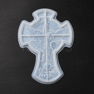 Cross DIY Jewelry Plate Silicone Molds DIY-P074-03-1