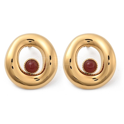 304 Stainless Steel Stud Earrings STAS-Z112-12G-02-1