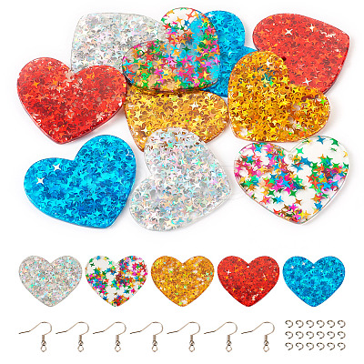 DIY Dangle Earring Making Kit DIY-TA0006-55B-1