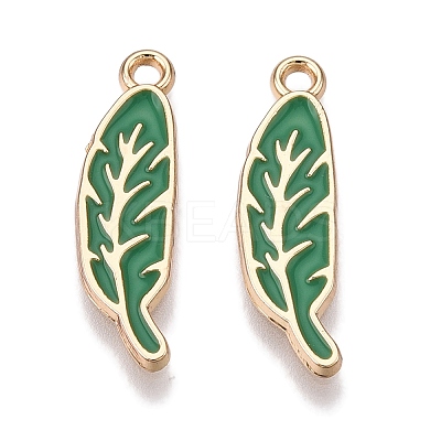 Rack Plating Alloy Enamel Pendants ENAM-N056-342-1