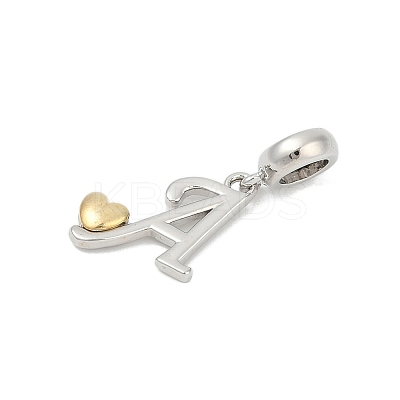 Brass European Dangle Charms LS-KK-Z097-01A-GP-1