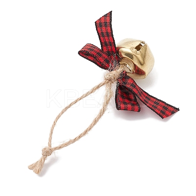 Iron Bell Pendant Decoration HJEW-JM02248-02-1