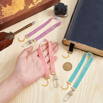 Velvet Ribbon Bookmarks AJEW-AB00025-1