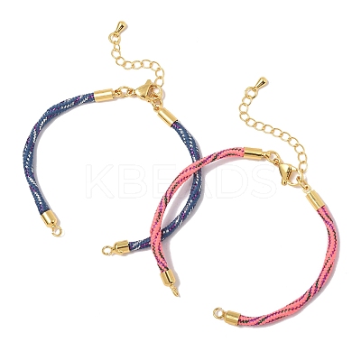 8Pcs 8 Colors Nylon Cord Bracelets MAK-FS0001-05-1