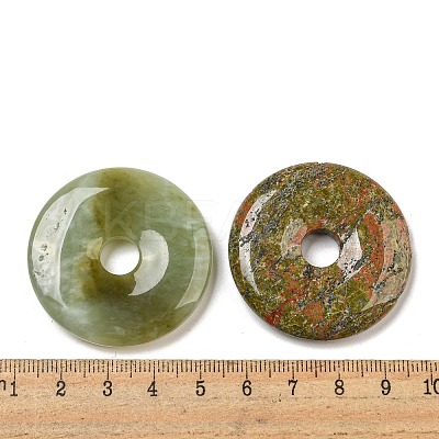 Natural & Synthetic Mixed Gemstone Pendants G-G132-02A-1