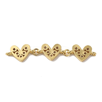 Rack Plating Brass Connector Charms KK-O142-59G-1