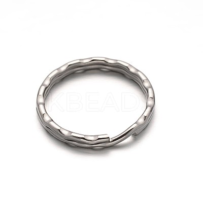 Tarnish Resistant 304 Stainless Steel Split Key Rings STAS-M216-08-1
