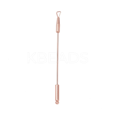 201 Stainless Steel Beadable Double Head Cuticle Pusher Nail Tools LS-STAS-R161-01RG-1