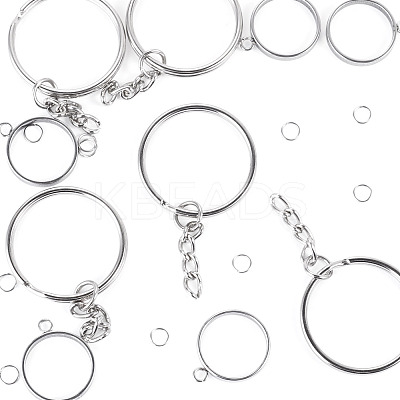 5Pcs 304 Stainless Steel Open Back Bezel Pendants STAS-TAD0001-01C-1